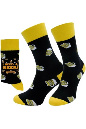 Chili Lifestyle Freizeitsocken BIER Lustige Socken mit Spruch Banderole als Geschenksocken (Paar, 1-Paar, Mit Spruchbanderole) Weichbund ohne Gummidruck - Verkäufer: ChiliLifestyle