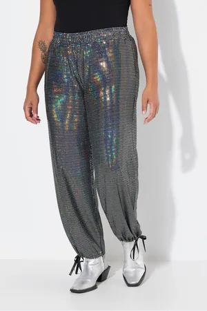 Angel of Style Schlupfhose Hose gerades Bein Paillettenoptik Elastikbund - Verkäufer: Popken Fashion Group