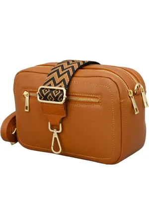 Adel Bags Schultertasche GALA aus echtem Leder, Umhängetasche für Damen mit 2 Riemen, echtes Leder, hergestellt in Italien - Verkäufer: