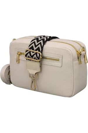 Adel Bags Schultertasche GALA aus echtem Leder, Umhängetasche für Damen mit 2 Riemen, echtes Leder, hergestellt in Italien - Verkäufer: