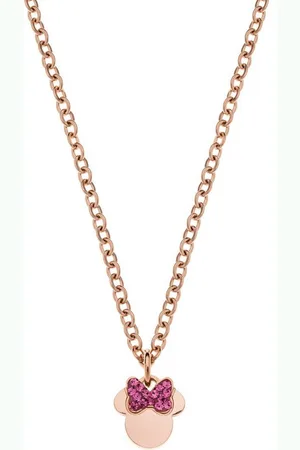 Disney Edelstahlkette © Minnie Mouse Kinderhalskette Edelstahl rosegoldfarben - Verkäufer: coolkids-store