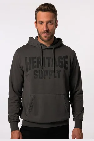 JP 1880 Sweatshirt JP 1880 Hoodie Crack-Brustprint Vintage Look - Verkäufer: Popken Fashion Group