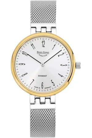 Bruno Söhnle Quarzuhr Bruno Söhnle Damen Uhr 17-23157-280 Flamur III mit Diamanten vergoldet, (1-tlg) - Verkäufer: Juwelier-Bacak