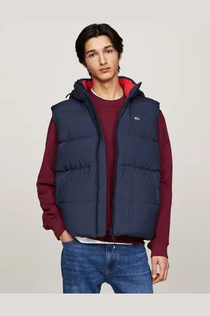 Tommy Hilfiger Steppweste TJM ESSENTIAL DOWN VEST EXT abnehmbare Kapuze mit Kordelzug