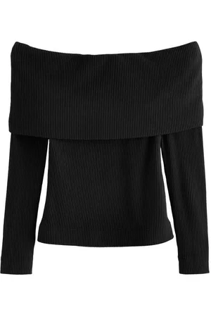 Next Carmenpullover Geripptes, schulterfreies Langarmtop (1-tlg) - Verkäufer: Germany GmbH