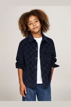 Tommy Hilfiger Langarmhemd CHECKERBOARD CORDUROY SHIRT LS mit Schachbrett-Print