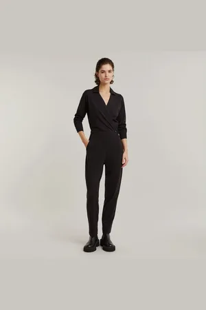 G-Star Jumpsuit Shirt Jumpsuit elastische Taille mit Knopf