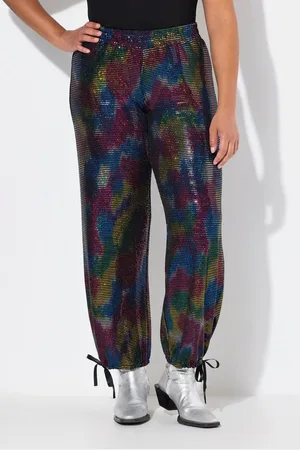 Angel of Style Schlupfhose Hose gerades Bein Paillettenoptik Elastikbund - Verkäufer: Popken Fashion Group