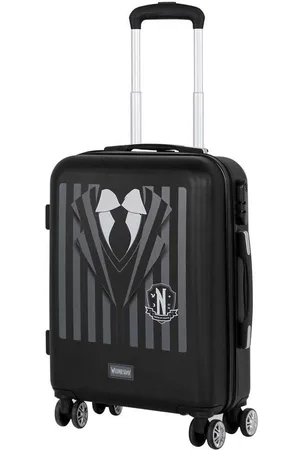 KARACTERMANIA Hartschalen-Trolley Wednesday Kabinenkoffer Trolley Handgepäck ABS Koffer Suitcase Goth, Teleskopgriff - Verkäufer: okluge