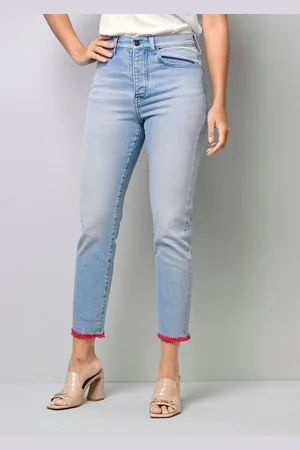 ALBA MODA Gerade Jeans Jeans mit farbigem Beinabschluss - Verkäufer: Premio Fashion GmbH