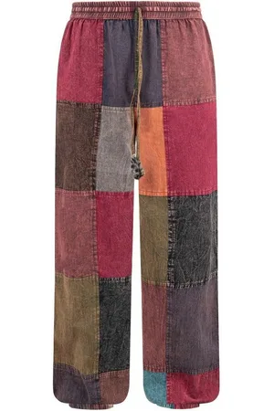Kunst und Magie Cargohose Patchwork Freizeit Hose Stonewashed-Unisex Hippie Goa Hose Boho - Verkäufer: