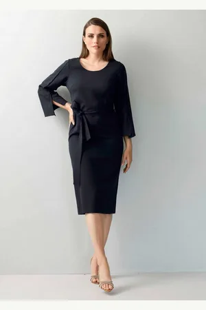 ALBA MODA Midikleid Kleid mit Bindeband - Verkäufer: Premio Fashion GmbH