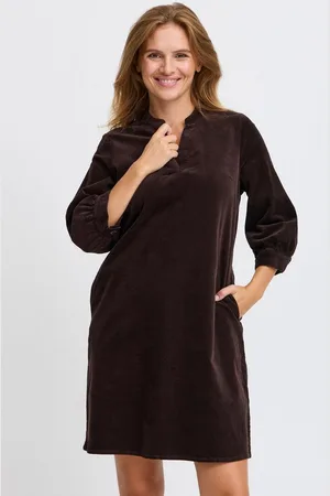 Pulz jeans Etuikleid PZSALLY LS Vneck Dress elegantes Kleid - Verkäufer: meinemarkenmode