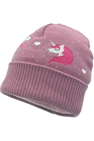 maximo Strickmütze mit Umschlag im Einhorn-Design