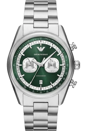 Emporio Armani Chronograph AR11637, Armbanduhr, Herrenuhr, Edelstahlarmband, analog, Tag, Stoppfunktion