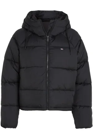 Tommy Hilfiger Steppjacke JW ASPEN PUFFER EXT mit hochschließendem Kragen, Kapuze, Leistentaschen