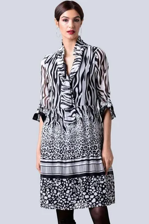 ALBA MODA Druckkleid Kleid allover im neu designten Mustermix - Verkäufer: Premio Fashion GmbH