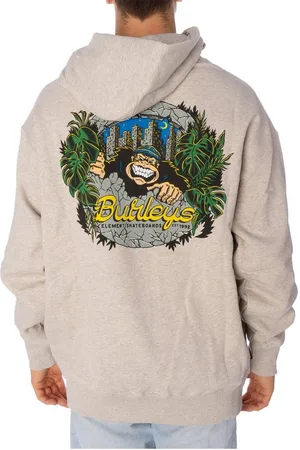 Element Hoodie Hoodie Burleys Jungle, G M, F heat grey (1-tlg) Kängurutasche - Verkäufer: Big Leshopski