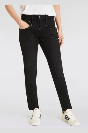 Herrlicher Boyfriend-Jeans Shyra Long Recycled Denim Black Stretch