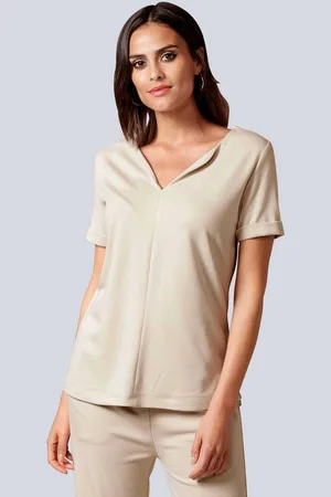 ALBA MODA Kurzarmshirt Shirt mit fixiertem Ärmelaufschlag - Verkäufer: Premio Fashion GmbH