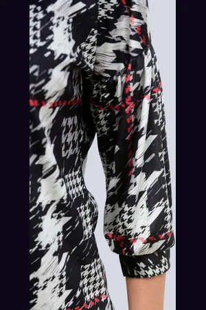 ALBA MODA Print-Shirt Shirt mit Hahnentrittdessin - Verkäufer: Premio Fashion GmbH