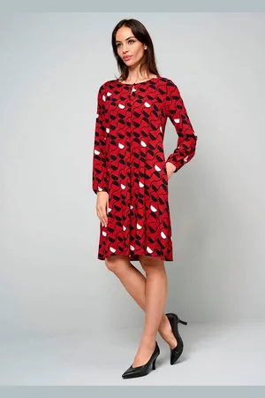 ALBA MODA Druckkleid Kleid mit grafischem Dessin - Verkäufer: Premio Fashion GmbH