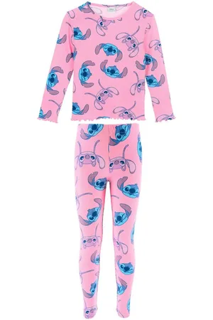 Disney Langarmshirt Stitch & Angel (2-tlg) Mädchen Outfit Langarmshirt & Leggings Größe 98-128 cm - Verkäufer: Starkids Licensed Brands and more