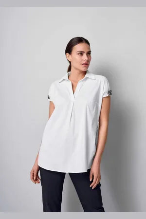 ALBA MODA Schlupfbluse Longbluse mit Kettendetails am Arm - Verkäufer: Premio Fashion GmbH