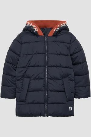 QS by s.Oliver Funktionsmantel Steppjacke mit Kontraststreifen und Fleecefutter Kontrast-Details - Verkäufer: