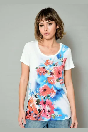 ALBA MODA Kurzarmshirt Shirt mit Blumendruck - Verkäufer: Premio Fashion GmbH