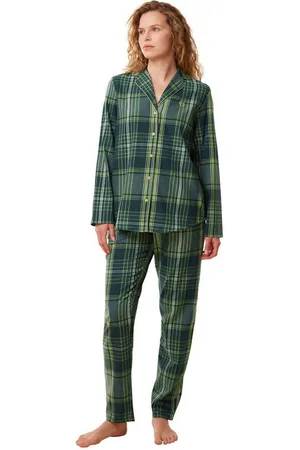 Triumph Pyjama Damen Pyjama 10216554 Green (1 Stück, 1 tlg., 1 Stück) - Verkäufer: Mein Style