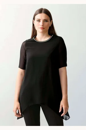 ALBA MODA Kurzarmshirt Longshirt mit Zipfelsaum - Verkäufer: Premio Fashion GmbH