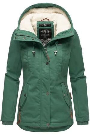Marikoo Winterjacke Bikoo sportliche Damen Outdoor Baumwolljacke mit Kapuze