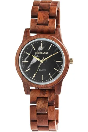 Excellanc Quarzuhr 2810008 Unisexarmbanduhr aus Zebraholz - Verkäufer: Shaghafi GmbH