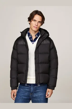 Tommy Hilfiger Steppjacke MIX DOWN HOODED PUFFER JACKET mit abnehmbarer Kapuze