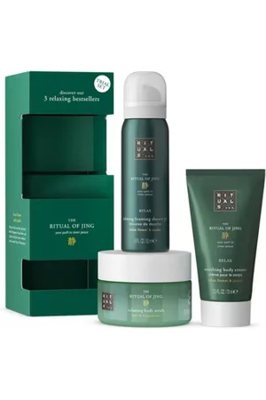 Rituals Pflege-Geschenkbox von Ritual of Jing, 3-tlg Probeset, Duschgel, Creme und Scrub - Verkäufer: Samrah Fatima