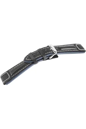 Engelhardt Uhrenarmband 8000529 Echtleder-Uhrenarmband, schwarz/ , weiße Naht, 20 mm - Verkäufer: Shaghafi GmbH
