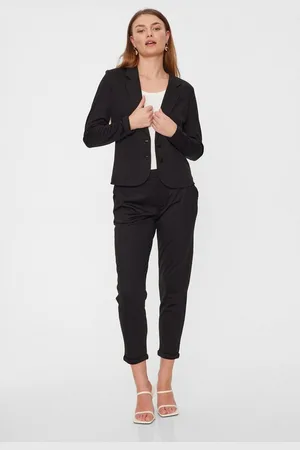 Freequent Stoffhose FQNANNI-ANKLE knöchellänge und mit 2-Knopf-Verschluss