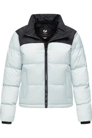 Ragwear Steppjacke Serah stylische Damen Winterjacke im Colourblocking-Design