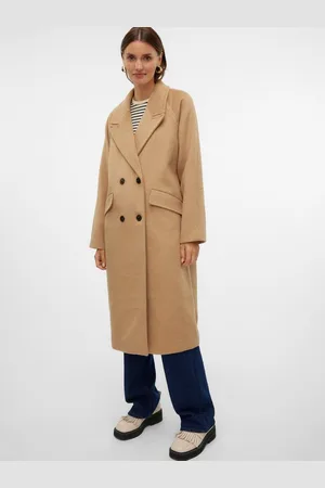 VERO MODA Langmantel VMHARPER LONG WOOL COAT GA NOOS mit Wollanteil