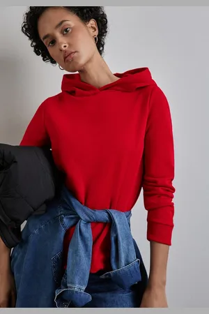 Street one Kapuzensweatshirt mit Tunnelzug am Saum