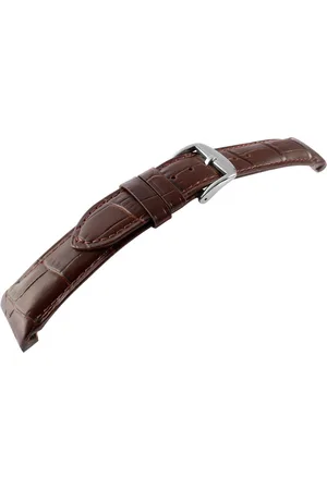 Engelhardt Uhrenarmband 8000465 Echtleder Uhrenarmband mit Prägung gepolstert dunkelbraun - Verkäufer: Shaghafi GmbH
