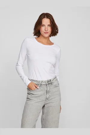 VILA Langarmshirt VINORA L/S O-NECK TOP - NOOS