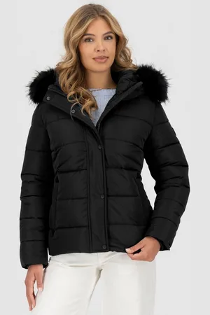 alife kickin Steppjacke SunndustAK A hochwertige Winterjacke mit abnehmbarem Fellimitat