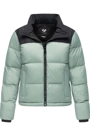 Ragwear Steppjacke Serah stylische Damen Winterjacke im Colourblocking-Design