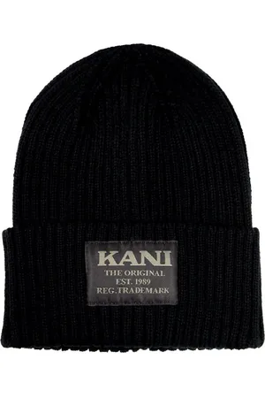 Karl Kani Strickmütze Woven Retro Classic Beanie mit aufgesticktem Markenpatch - Verkäufer: bonvenon