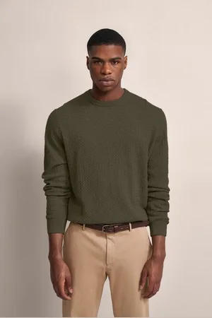 Bugatti Strickpullover mit Geflechtstruktur