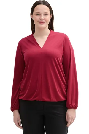 TOM TAILOR Langarmshirt mit V-Ausschnitt