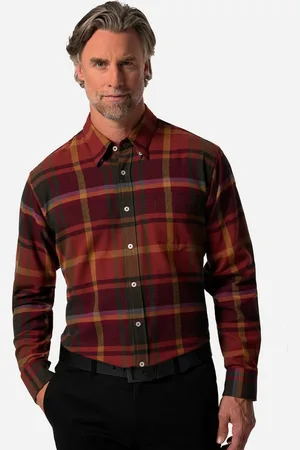 Boston Park Businesshemd Karo-Flanellhemd Langarm Comfort Fit - Verkäufer: Popken Fashion Group