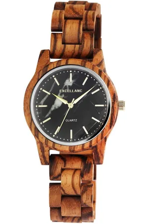 Excellanc Quarzuhr 2810008 Unisexarmbanduhr aus Zebraholz - Verkäufer: Shaghafi GmbH